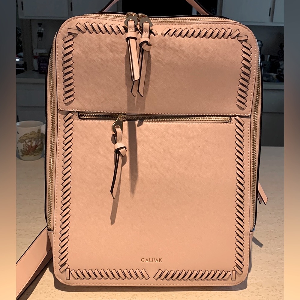 Calpak blush pink backpack